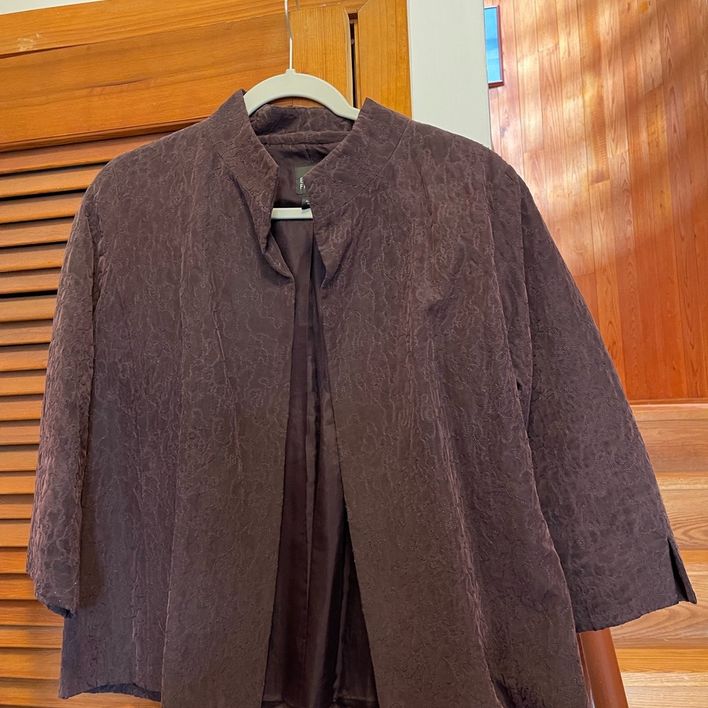 Eileen Fisher medium silk jacket
